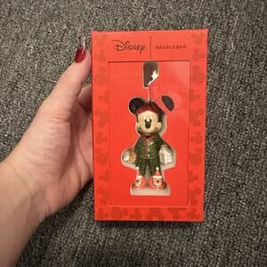 BaubleBar Disney THE NIGHT BEFORE CHRISTMAS Mickey Mouse PJ's Bag Charm Keychain